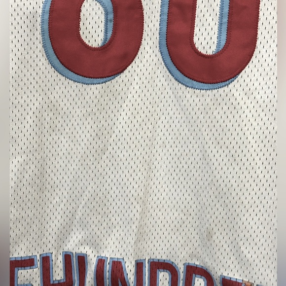 Retro Aged Streetwear Gray Red The Hundreds #80 Basketball Jersey Men’s L - Picture 5 of 9